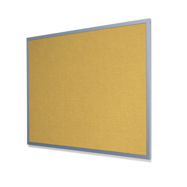Guilford of Maine FR701 Yellow Cork Board with Heavy Aluminum Frame